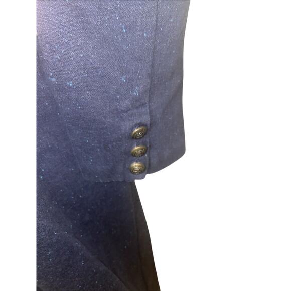 Talbots Women's Sweater Dress Size Medium Blue Confetti 3/4 Sleeve - Picture 2 of 5